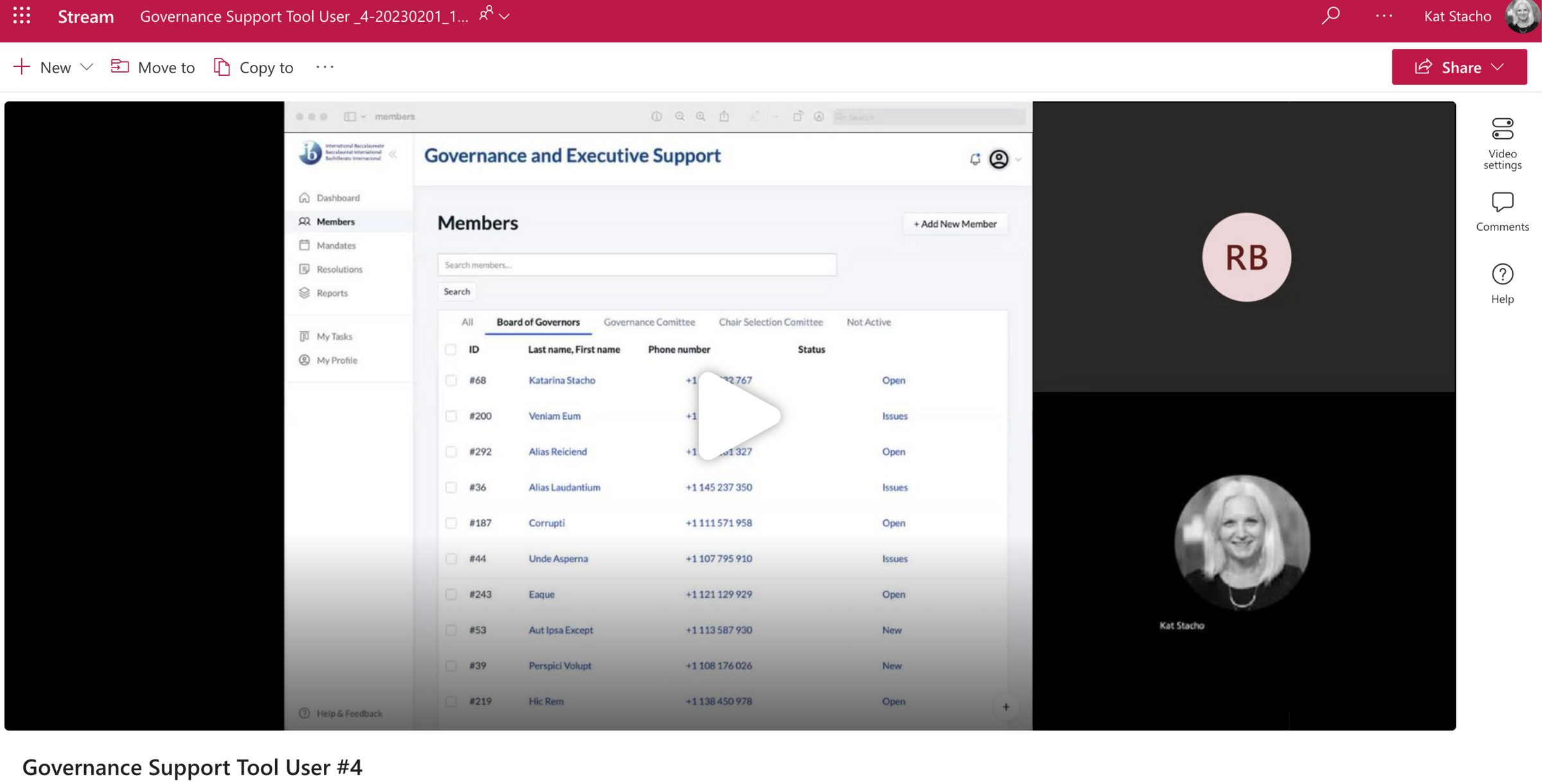 Executive Support Tool