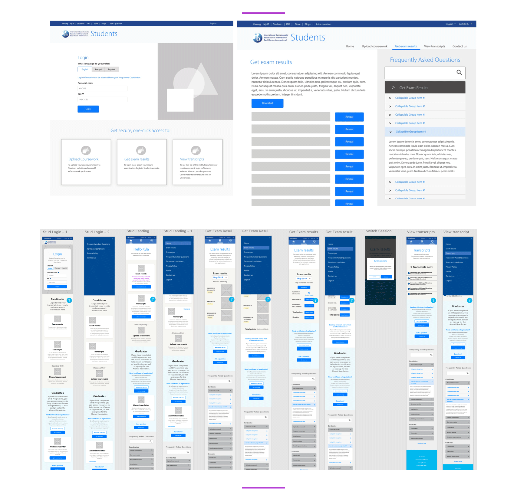 Students website